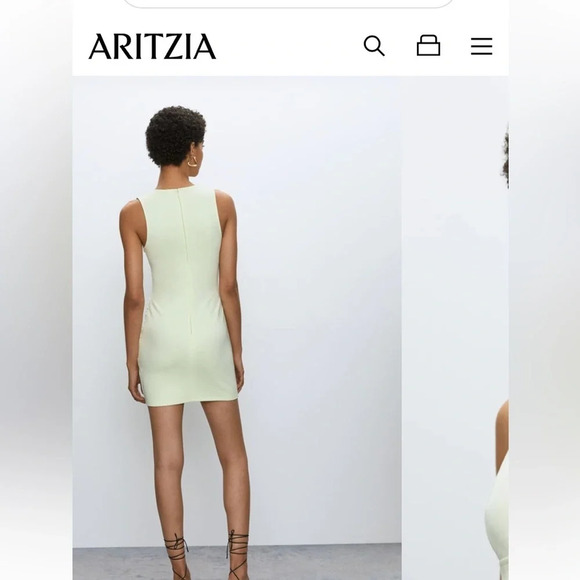 Babaton Harrington Mini Bodycon Dress Black size 8 party dress effortless chic - Picture 8 of 15